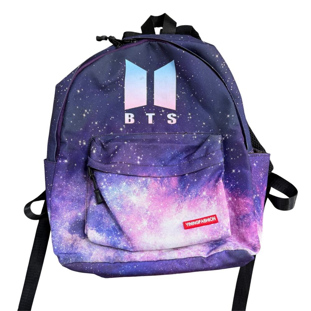 BTS World Tour Love Yourself Backpack Space Suga Jimin RM V JK J Hope Purple Bag